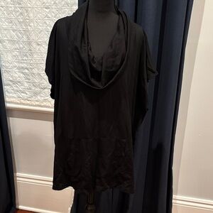 bryn Walker Black Cowl Neck Tunic